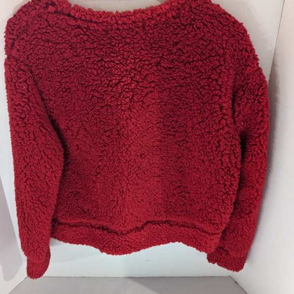 NWT red pullover Christmas motif sweater reindeer women's medium Wallflower - Picture 3 of 8